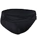 Septangle Women's Twist Front Hipster Bikini Bottom (Black,US 8)