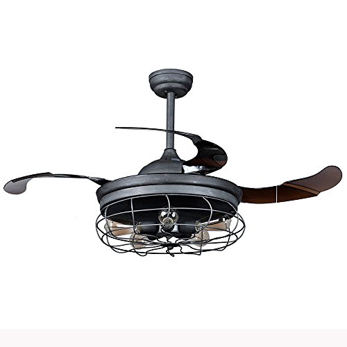 Ceiling Fan Pendant 42 Inch Retro Farmhouse Fan Industrial 5