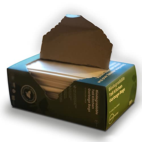 13 Gallon Large Biodegradable Trash Bags, Super Strong Tall Kitchen