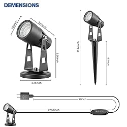 Junview 2 Pack LED Spot Lights Indoor