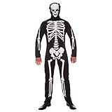 Halloween Skeleton Costume, Jumpsuit With Hood