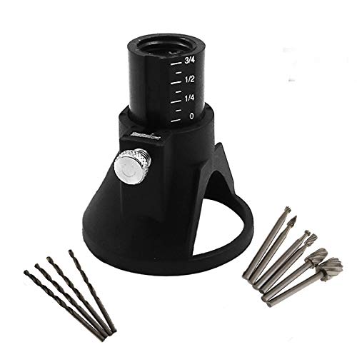 Rotary Multi Tool Cutting Guide Attachment Kit with 6pcs 1/8”(3mm