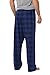 CYZ Men's 100% Cotton Super Soft Flannel Plaid Pajama Pants (L, F17005)