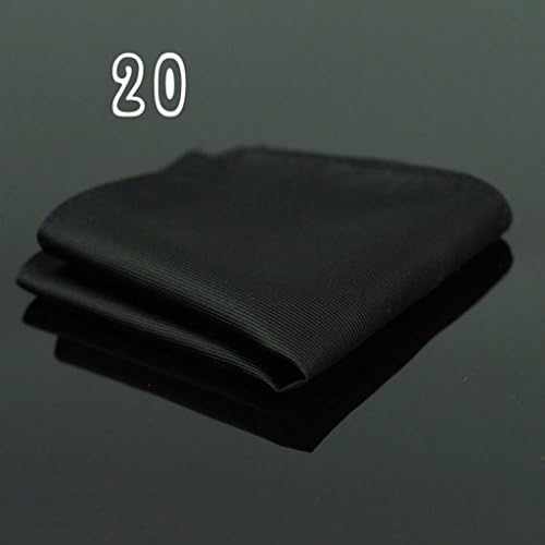 Handkerchiefs LXF Pocket Square Men's Suits Accessories Chestpiece Business Leisure Multi-color Optional Nanometer(23 * 23cm) (Color : #20)