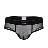 iooico Men's Underwear, Soft Mesh Thongs G-Strings
