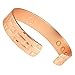 Copper Compression Heavyweight Copper Bracelet for Arthritis - 99.9% Pure Copper Magnetic Therapy 12 Magnet Bangle Bracelet for Men + Women. Therapeutic Bracelets for Carpal Tunnel, Joint Pain, Golf