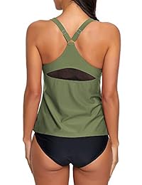 GRAPENTE traje de baño de dos piezas para dama con espalda cruzada