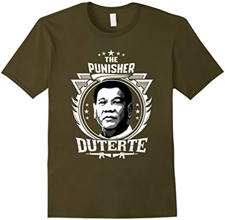 Men's Duterte punishes all T-Shirt Large Olive