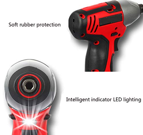 LYzpf Akkuschrauber Bohrschrauber Schlagbohrschrauber Multifunktion Stabil Tragbar Werkzeug Variable Geschwindigkeit… – Bild 5