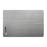 Three By Three Seattle Magnetic Dry Erase Board, Stainless, 23.5 by 15 Inches (32460)