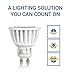 Hyperikon MR16 GU10, LED 7W (50W equivalent), 440 lumen, 4000K (Daylight Glow), CRI 90+, 120 Volt, Dimmable, UL-listed and ENERGY STAR - (4 Pack)