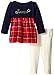 Nautica Girls' Top Knit with Printed Chiffon and Solid Legging