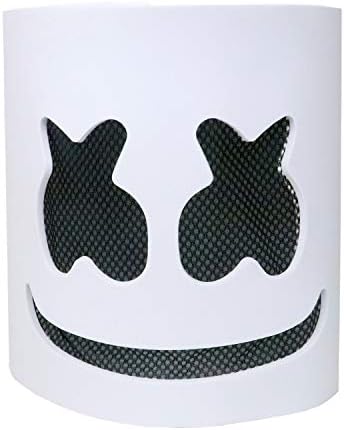 DJ Mask, Music Festival Helmets, Full Head Masks Halloween Party Props Costume Masks White
