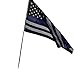 Iuhan® Fashion Flags 3 By 5 Foot Flag Black White And Blue American Flag Brass Grommets