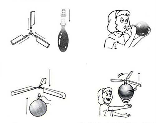 image for ChainSee Kids Toy Balloon Helicopter Flying Toy Children's Day Gift Pa