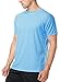 maysoul Men's Rash Guard Short Sleeve Swim Shirts Loose Fit Surf Swimming Shirts