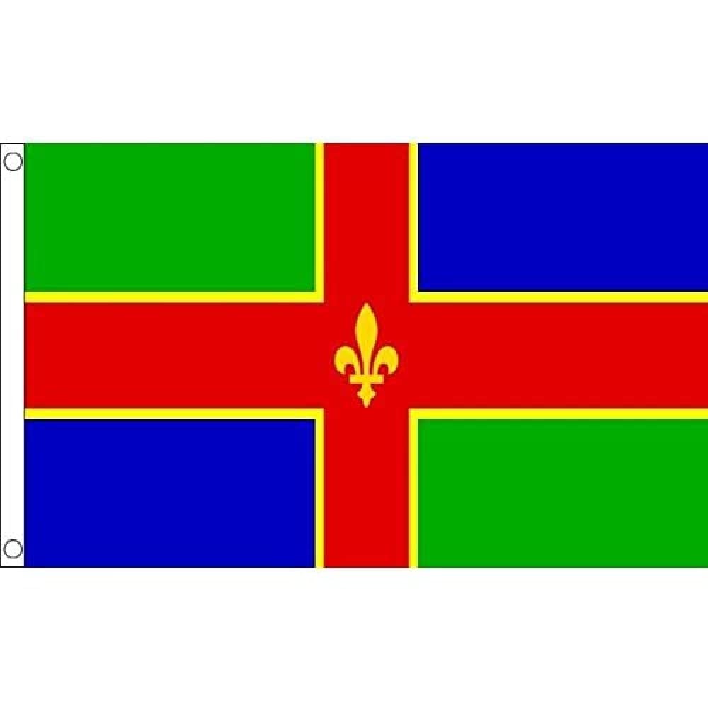 AZ FLAG - Lincolnshire County Flag - 3x5 Ft - 100D Polyester County Of Lincs. - England Banner with Two Metal Grommets - Fade Resistant - Vivid Colors - 3' x 5' Feet - 150x90 Cm