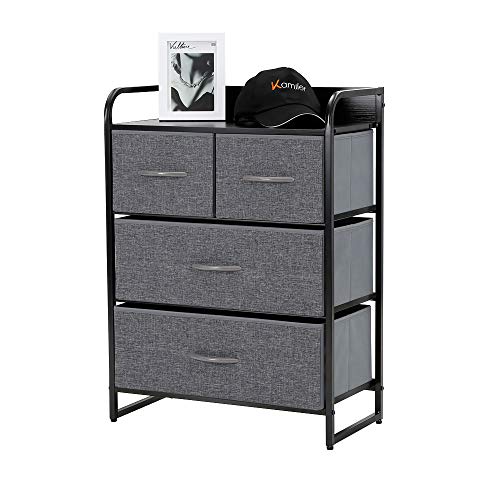 Kamiler 4-Drawer Dresser Storage, 3-Tier Organizer