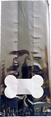 K9Cakery Write-On White Dog Bone Treat Bag, 9.5 X 4 X 2.75"