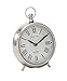 Deco 79 Stainless Steel Metal Decorative Clock Mantel Clock with Ring Top, Tabletop Clock 6