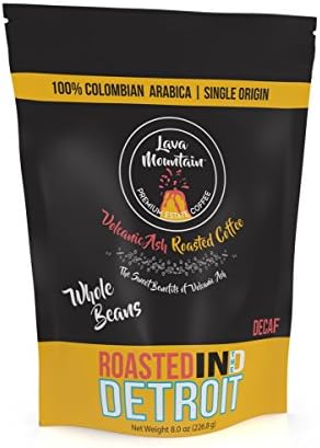 Lava Mountain Single Origin Colombia 8 oz Whole Bean Coffee, Decaf