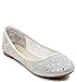 Walstar Women Casual Rhinestone Glitter Mesh Slip On Ballet Flat Lightweigh