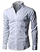 H2H Mens Classic Dress Slim Fit Shirts Breathable Long Sleeve of Various Styles