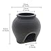 Saim Ceramic Jar Aquarium Decorations Fish Tank Cave Breeding Cones Cave Fish Tank Ornaments for Betta Fish Amano Shrimp Cichlid Bonsai to Play, Hide and Rest, Black