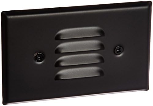 Elco Lighting ELST65B 120V LED Mini Step Light with Louvered Faceplate