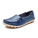 MORNISN Women’s Leather Lace-up Casual Shoes Flat Driving Loafers