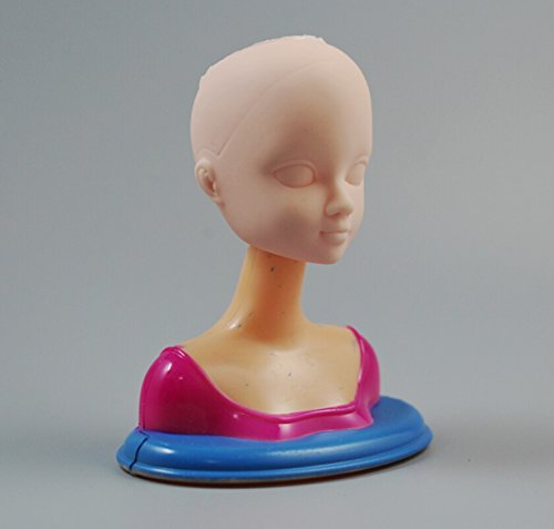 CHENGYIDA 1 Piece Doll Head with Stand Shoulder Parts Mannequin Head Repair Practice Makeup