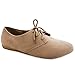 Women Classic Faux Suede Oxford Round Toe Lace Up Casual Flat Shoe Trends SNJ