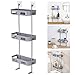 LIANTRAL Over the Toilet Storage, 3-Tier Bathroom Space Saver Organizer, No Drilling Bathroom Shelf