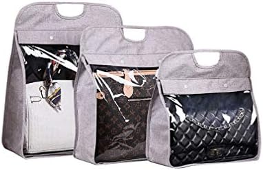 SYROVIA Clear View Dust Bag Water Resistant Purse Organizer Dustproof Handbag Holder