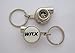 Spinning Turbo Keychain with Subaru WRX Logo