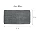 MAYSHINE Memory Foam Non Slip Anti Fatigue Bath Mat | Thick Absorbent Plush Velvet Bathroom Rug - Machine Washable, 34x19, Charcoal Gray