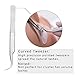 EMEDA Eyelash Extension Tweezers 2 Pieces VETUS Straight and J Curved Tweezers for Eyelash Extensions Precision Lashing Tweezers Professional Tools for Isolation Classic Volume Lash Extensions