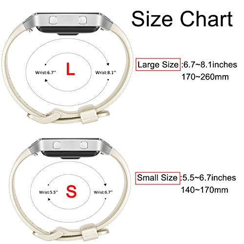 Vancle Replacement Bands Compatible with Fitbit Blaze for Women Men, Gold, Large - Thumbnail 4