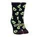 Blunt Fun Funny Quotes Avocado Novelty Socks for Women & Men (Avocado Black)