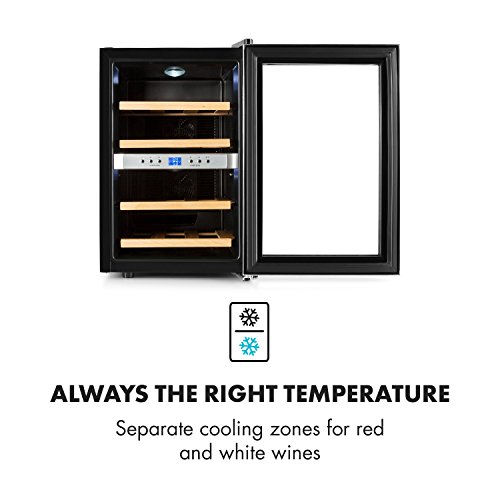 KLARSTEIN Reserva 12 Duo • Dual Zone Wine Cooler • 1.2 Cubic Feet • 4