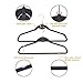 IEOKE Velvet Hangers, Nonslip Clothes Hangers Heavy Duty 360 Swivel Hanger Hook Ultra Thin Clothes Racks Perfect for Space Saving (50 Pack)