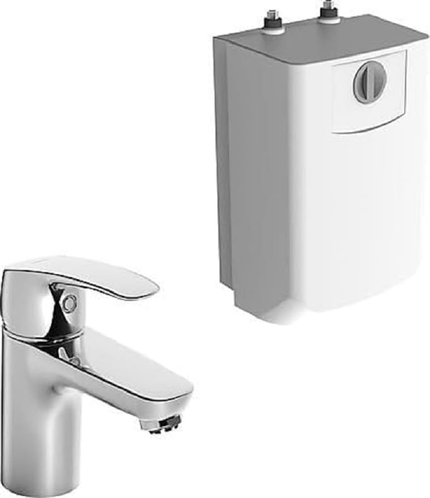 Hansa 45341183 Low-Pressure Single-Lever Sink Tap Fittings Hansapinto DN15 |für Hot Water Heater, Air sprudler| Waste, Metal, Copper Tubing