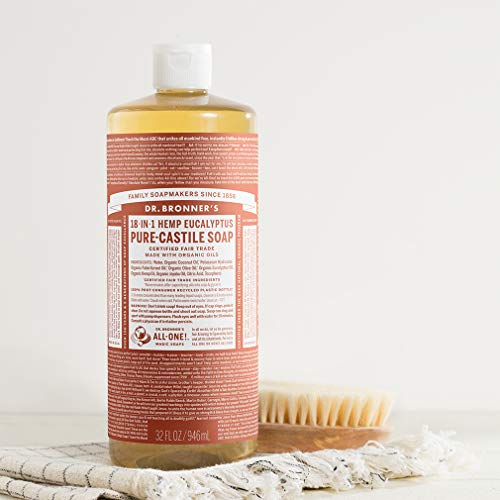 Dr. Bronner's OLEU32 Pure-Castile Liquid Soap - Eucalyptus 32oz. - Image 4