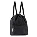 Zmart Dry Wet Separated Swimming Bag Portable Drawstring Backpack Waterproof Gym Sports Pool Beach Gear Bagpack for Men Women Boys and Girls - Black