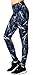Neonysweets Womens Printed Yoga Pants Active Workout Leggings Stretch Tights M