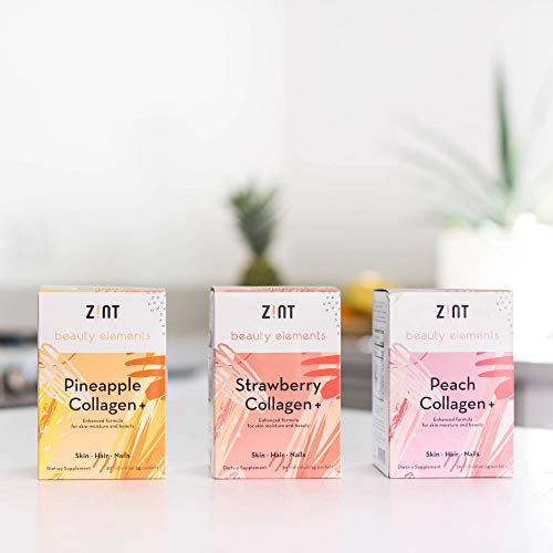 image for Zint Sweet Collagen Powder Beauty Drink Mix (Peach): Sugar-Free Collag
