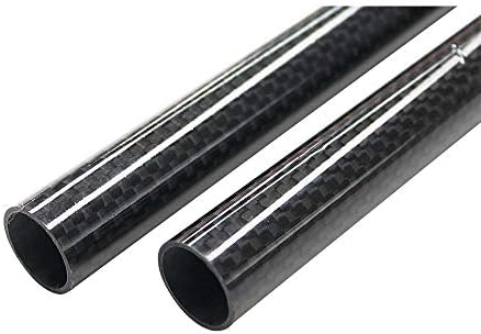14mm x 12mm x 500mm 3K Roll Wrapped Carbon Fiber Tube Glossy Surface (2 PCS)