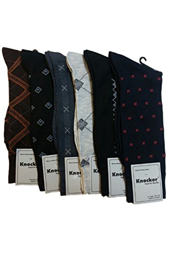 جوارب عمل للرجال الستة Knocker في مطبوعات نمط Argyle