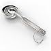 Royal Measuring Spoons Set - Stainless Steel Baking Spoon for Dry and Liquid Ingredients - Detachable Ring Holder - 6 Measurements