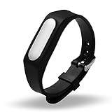 Seeme Colorful Waterproof Replacement Band for Xiaomi Wireless Wristband Bracelet (No Activity Tracker) (Black)